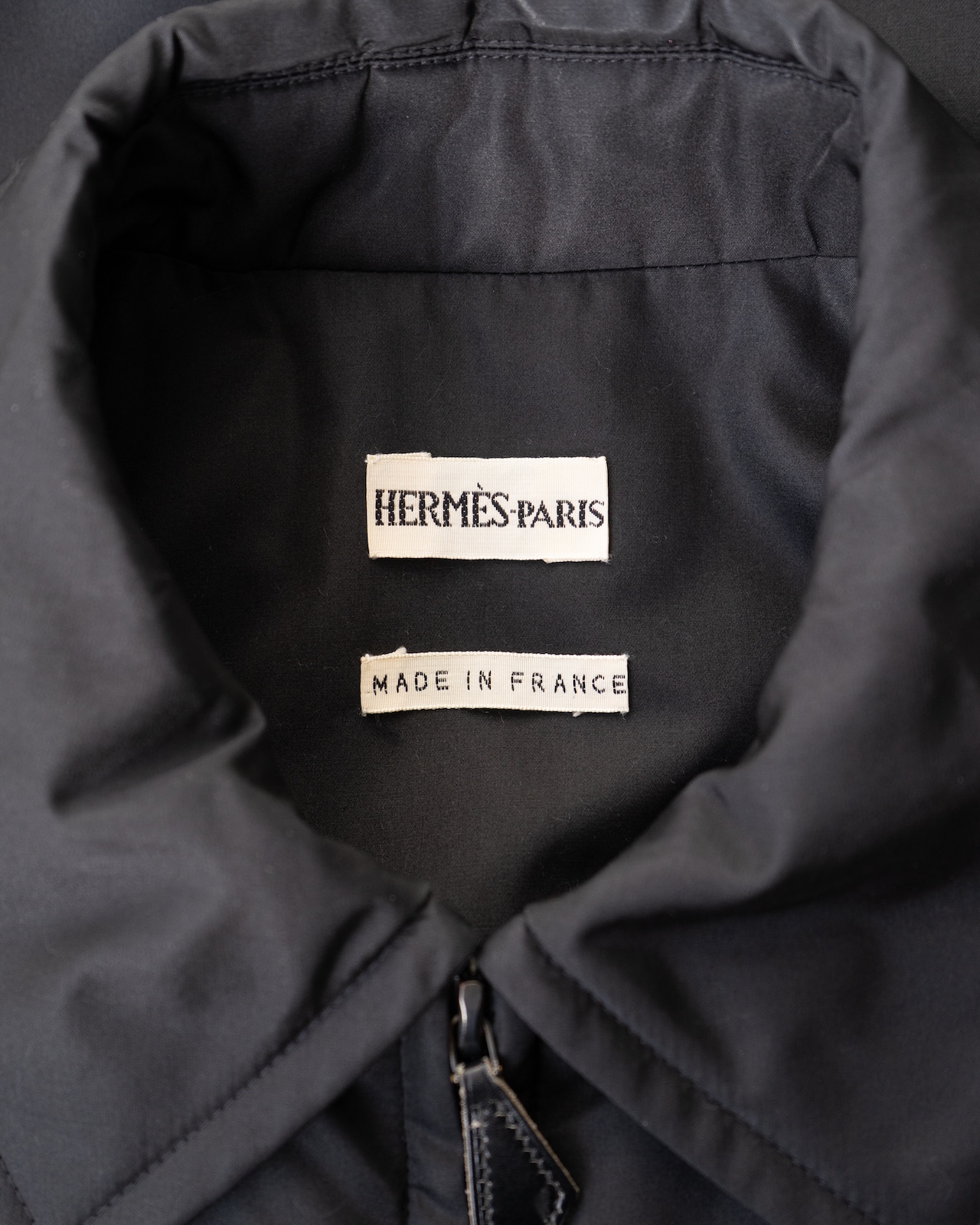 〈Hermès by martin margiela〉Silk zip blouson