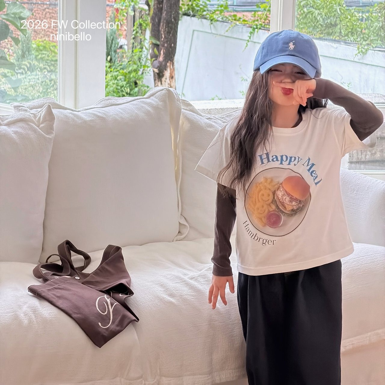 brown L［即納］vive rib tee 26autumn/ ninibello