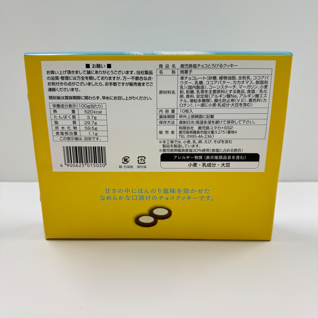 鹿児島塩チョコとろけるクッキー（10枚入）