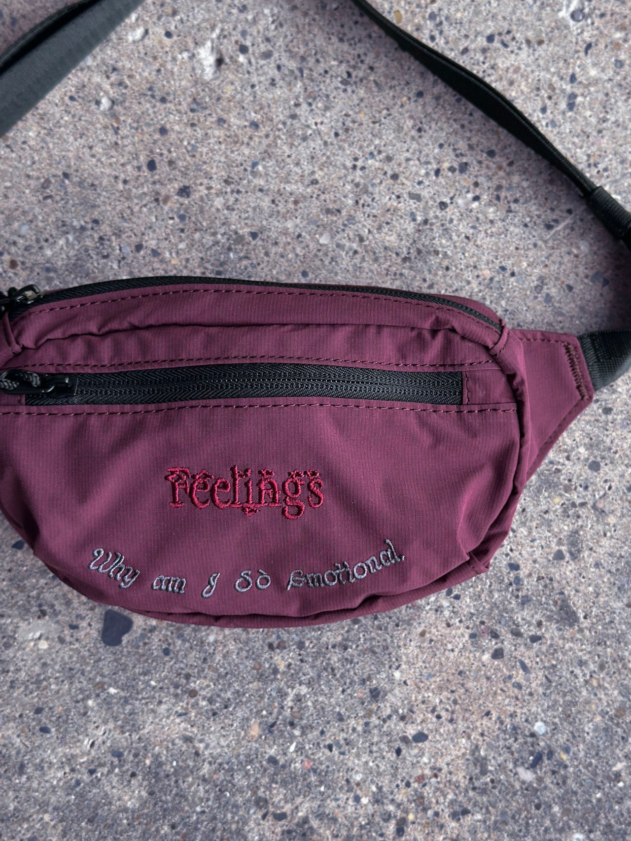 Bababa original／Waist bag（Burgundy）