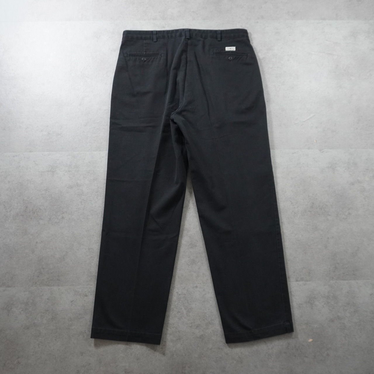 90s Polo by Ralph Lauren POLO CHINO ANDREW "made in USA" black W38L32 古着 - 3