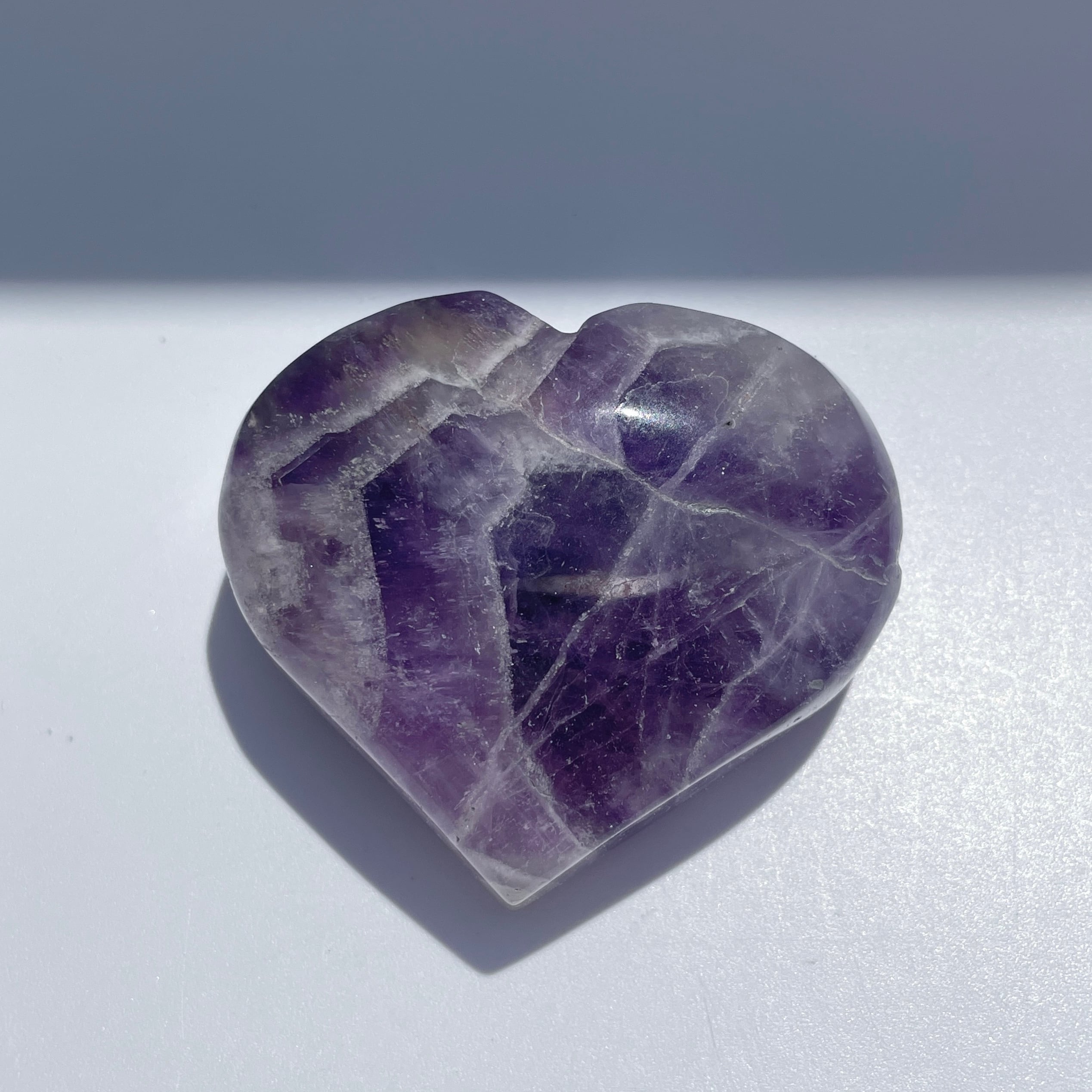 ドリームアメジスト ハート型21◇ Dream Amethyst ◇天然石・鉱物