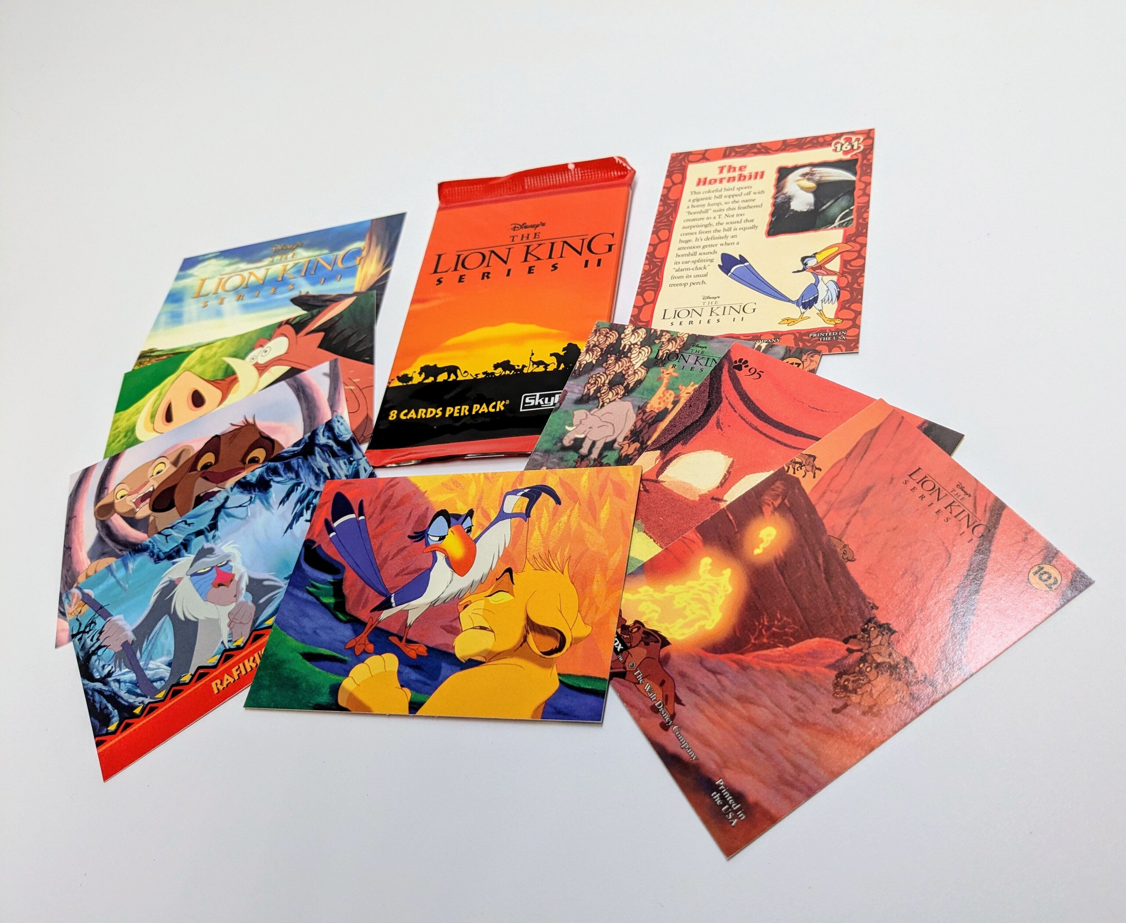 ☆送料無料！☆1995年製 SKY BOX【 The Lion King（ ライオンキング ） 】VINTAGE トレーディングカード単品 （1個=8CARDS）〚アメリカン雑貨 アメトイ〛