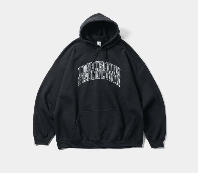 トップス TIGHTBOOTH COLLEGE HOODED SWEAT SHIRT TIGHTBOOTH COLLEGE HOODED SWEAT SHIRT カラー：Black
