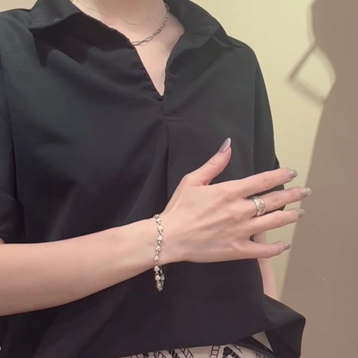 TIFFANY&CO. 】2423 ティファニーハートパフリンク ブレスレット SV925