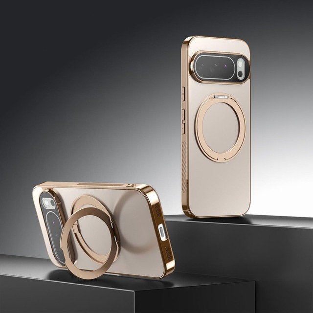 For Google Pixel 8A 用 ケース MagSafe対応 360°回転スタンド 縦横両対応 TPU&PC素材 レンズ保護 耐衝撃