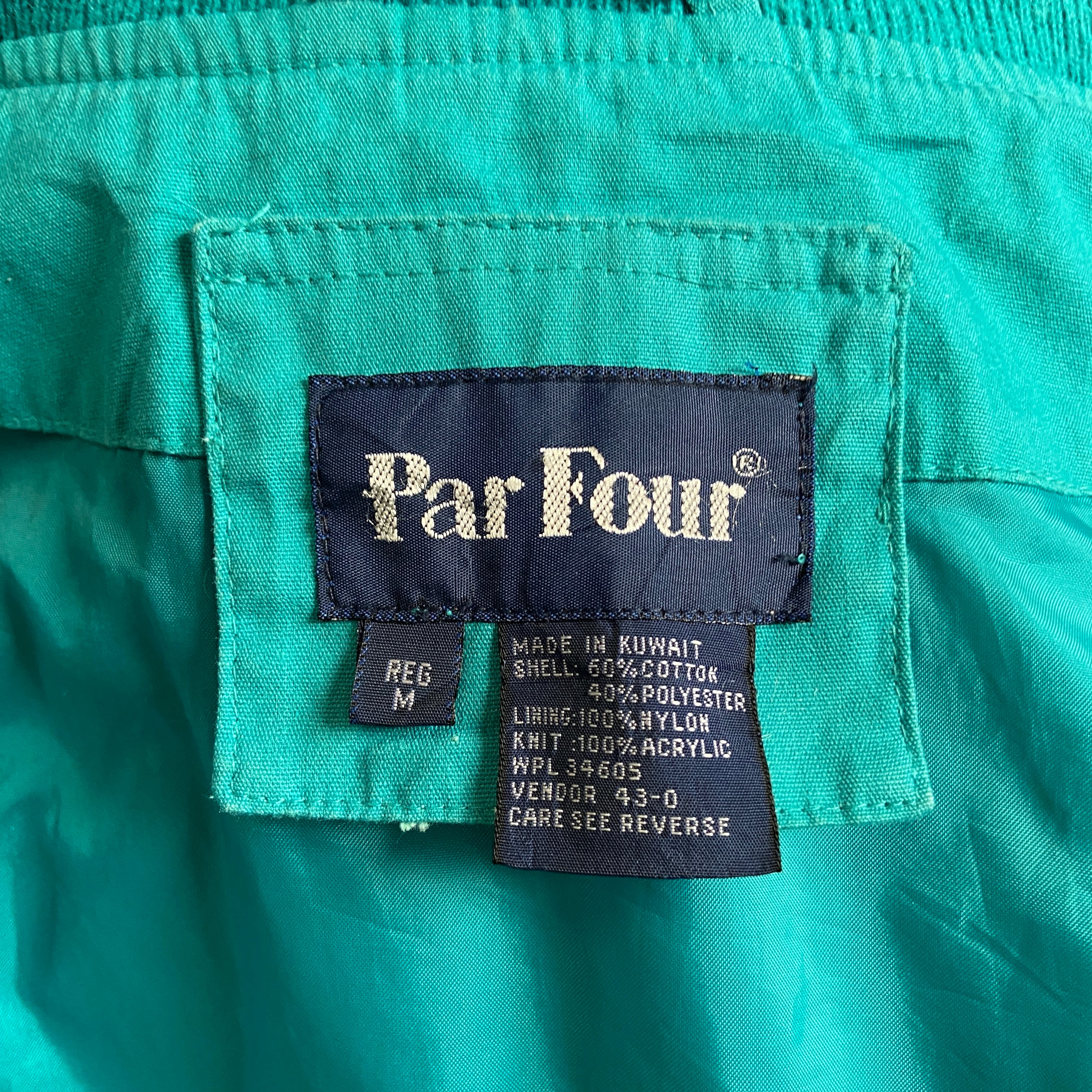 90年代 グッドカラー Par Four カップショルダー ブルゾン ダービー