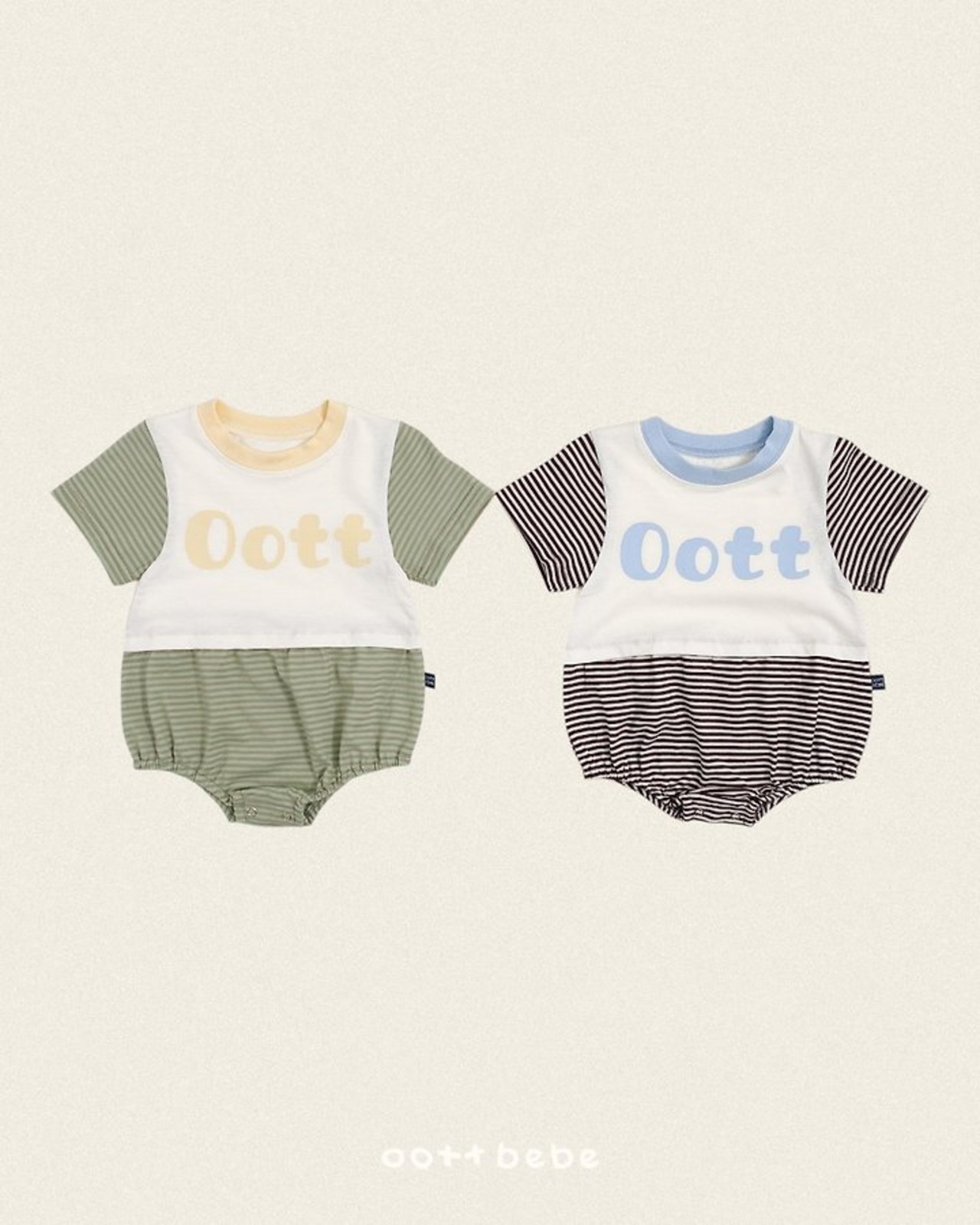[oottbebe] OOTT Striped Bodysuit / [오뜨베베] OOTT단가라슈트