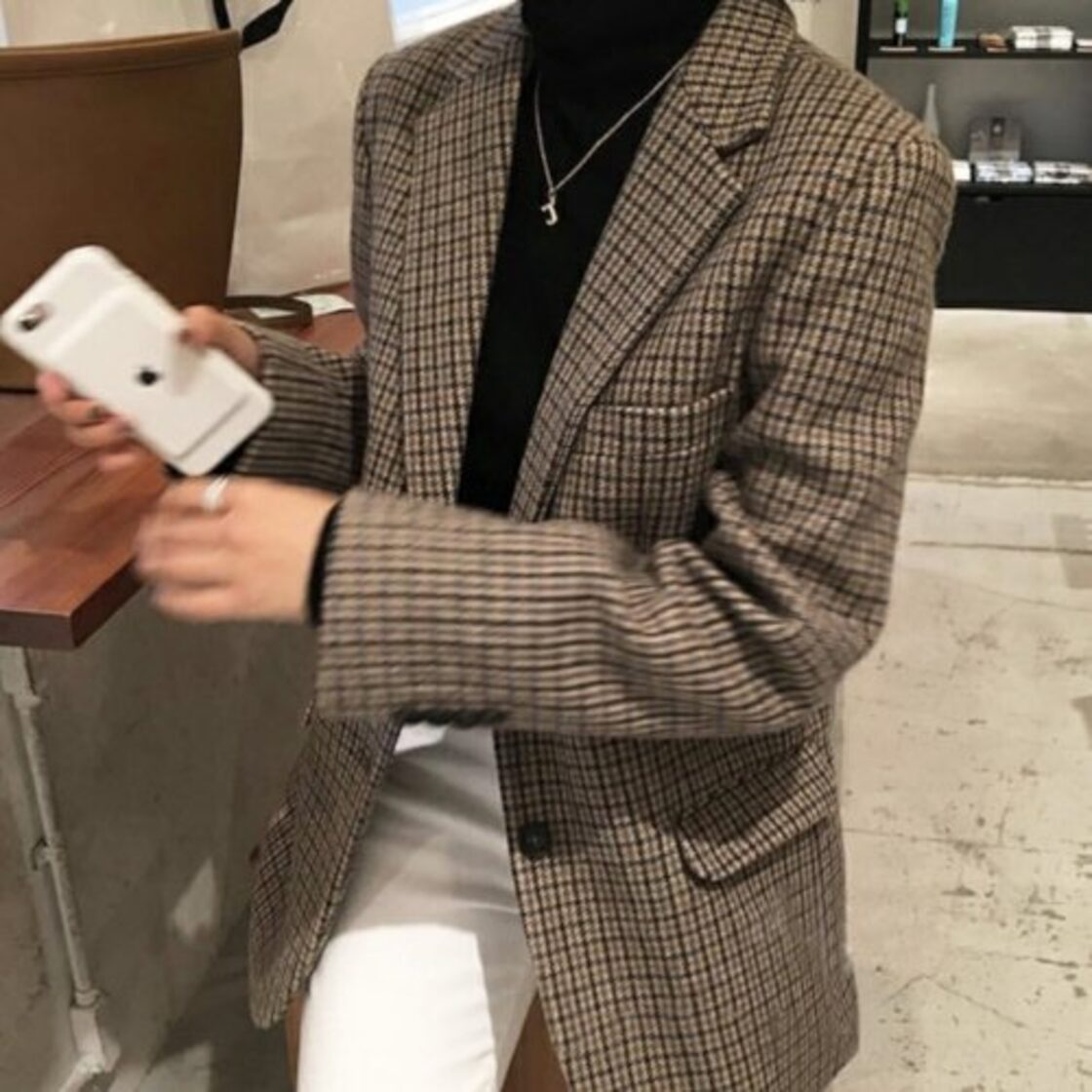 ジャケット レディース テーラードジャケット 秋冬新作 千鳥格子  