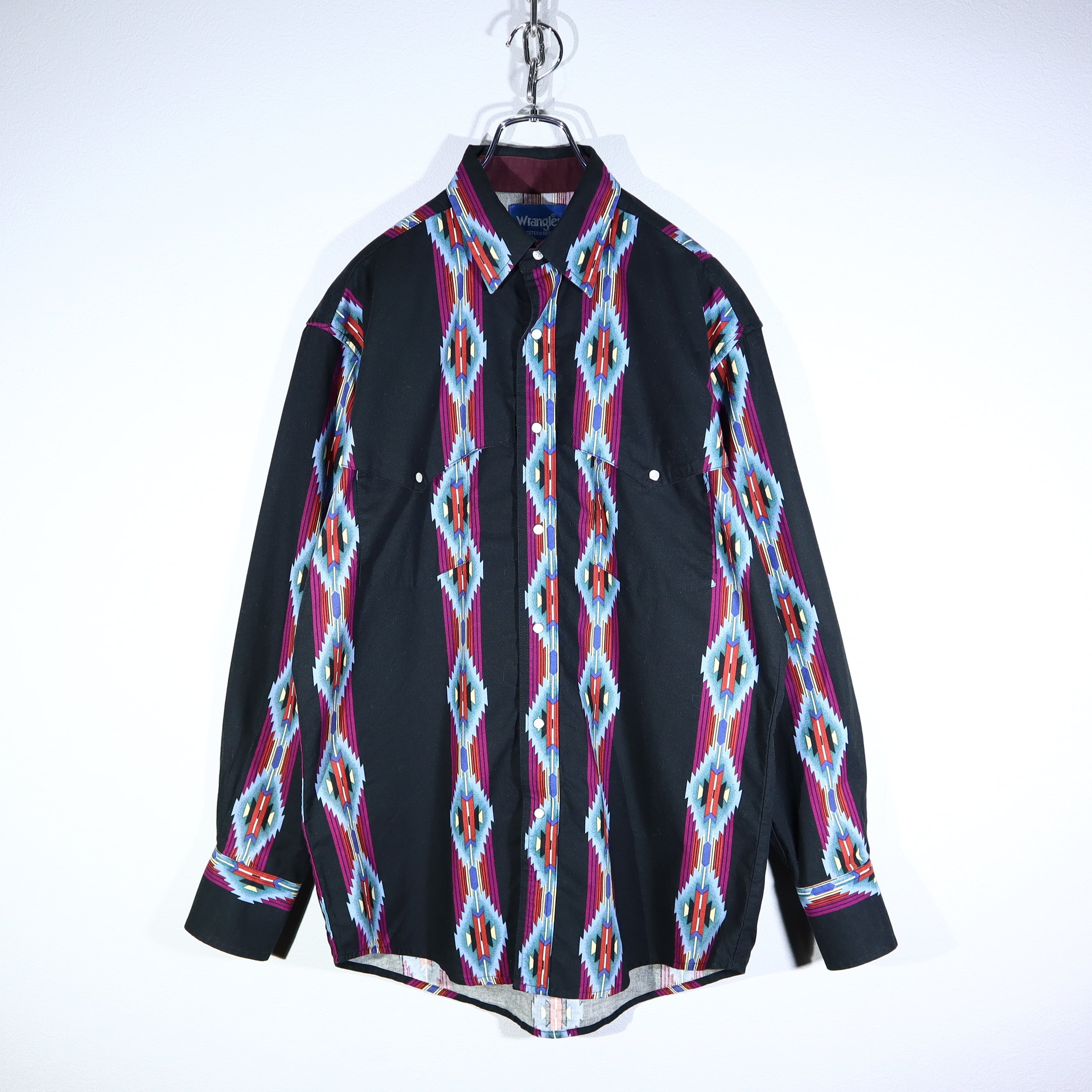 Wrangler 総柄 デザインウエスタンシャツ | 古着屋 KafuCa