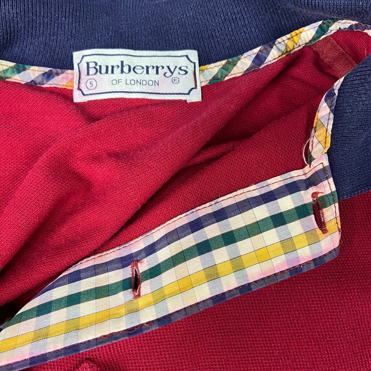 90年代 Burberrys OF LONDON バーバリー ロンドン 鹿の子 ポロシャツ