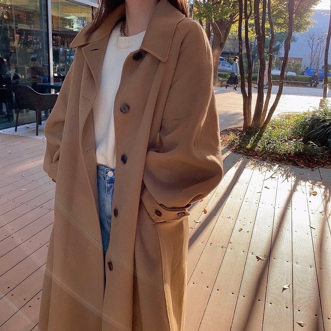 Wool handmade coat / beige (12月中旬〜下旬頃発送予定)