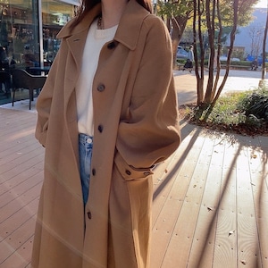 Wool handmade coat / beige (12月中旬〜下旬頃発送予定)