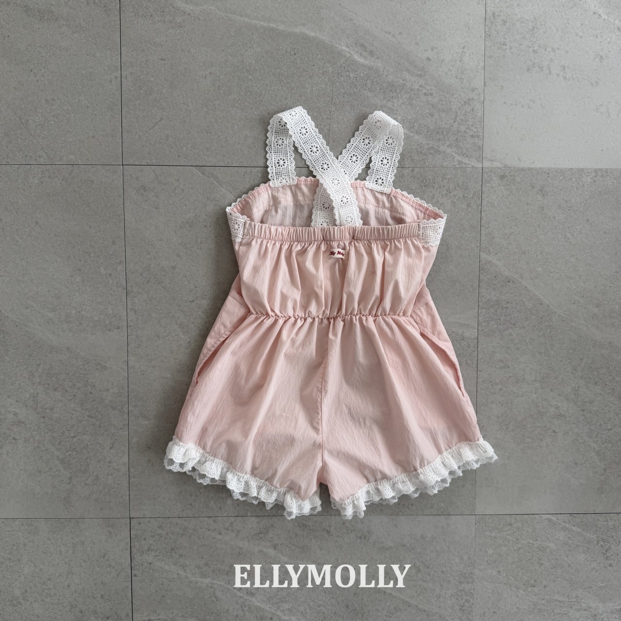[ELLYMOLLY] Pure Lace Romper +fee3 / [엘리몰리] 퓨어레이스롬퍼