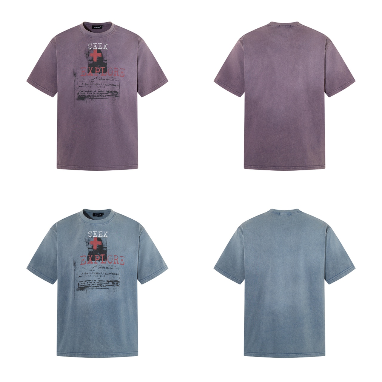 VINTAGE ストリート SEEKプリント Tシャツ T2201