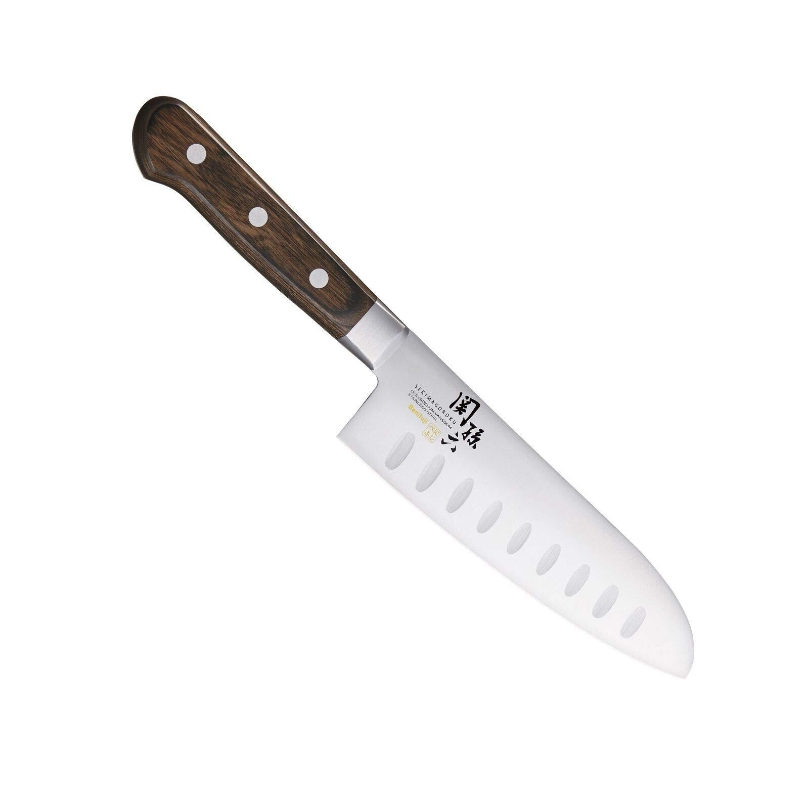 【努力特価】貝印 KAI 三徳包丁 関孫六 べにふじ ディンプル 165mm 日本製 AB5438