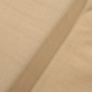 ヴィンテージUSAコットン先染め Yarn Dyed Henry Glass チェック ベージュ SK219　布幅55cm