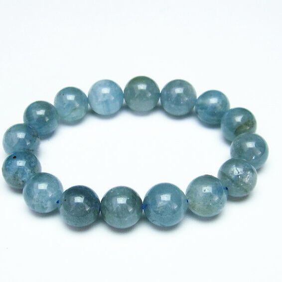 アクアマリン ブレスレット 13mm 一点物 111-26905