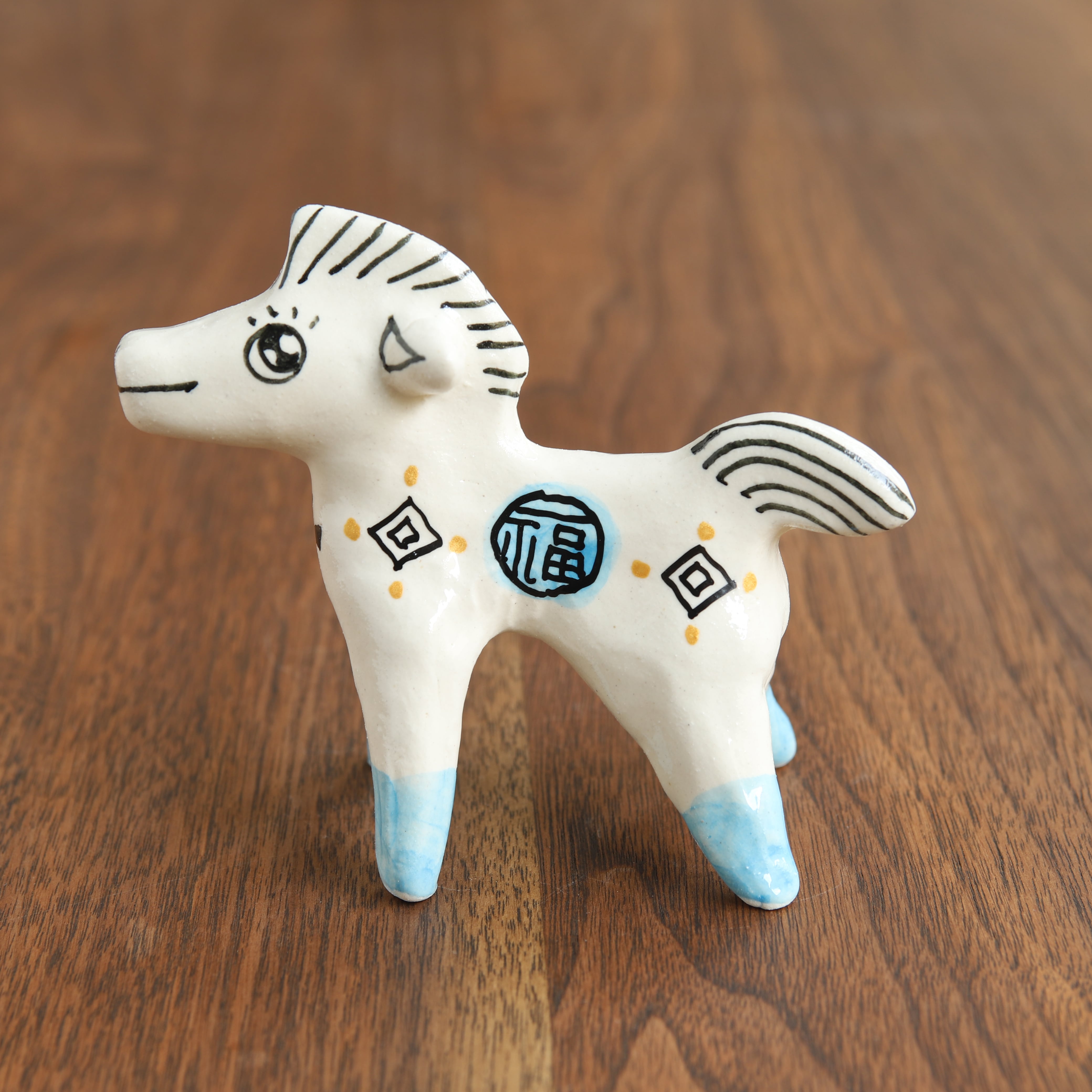山口祥治 干支フィギュア 午(ウマ)「ウマジャロウ UJ-54」 工房:喜鶴製陶(有田焼)