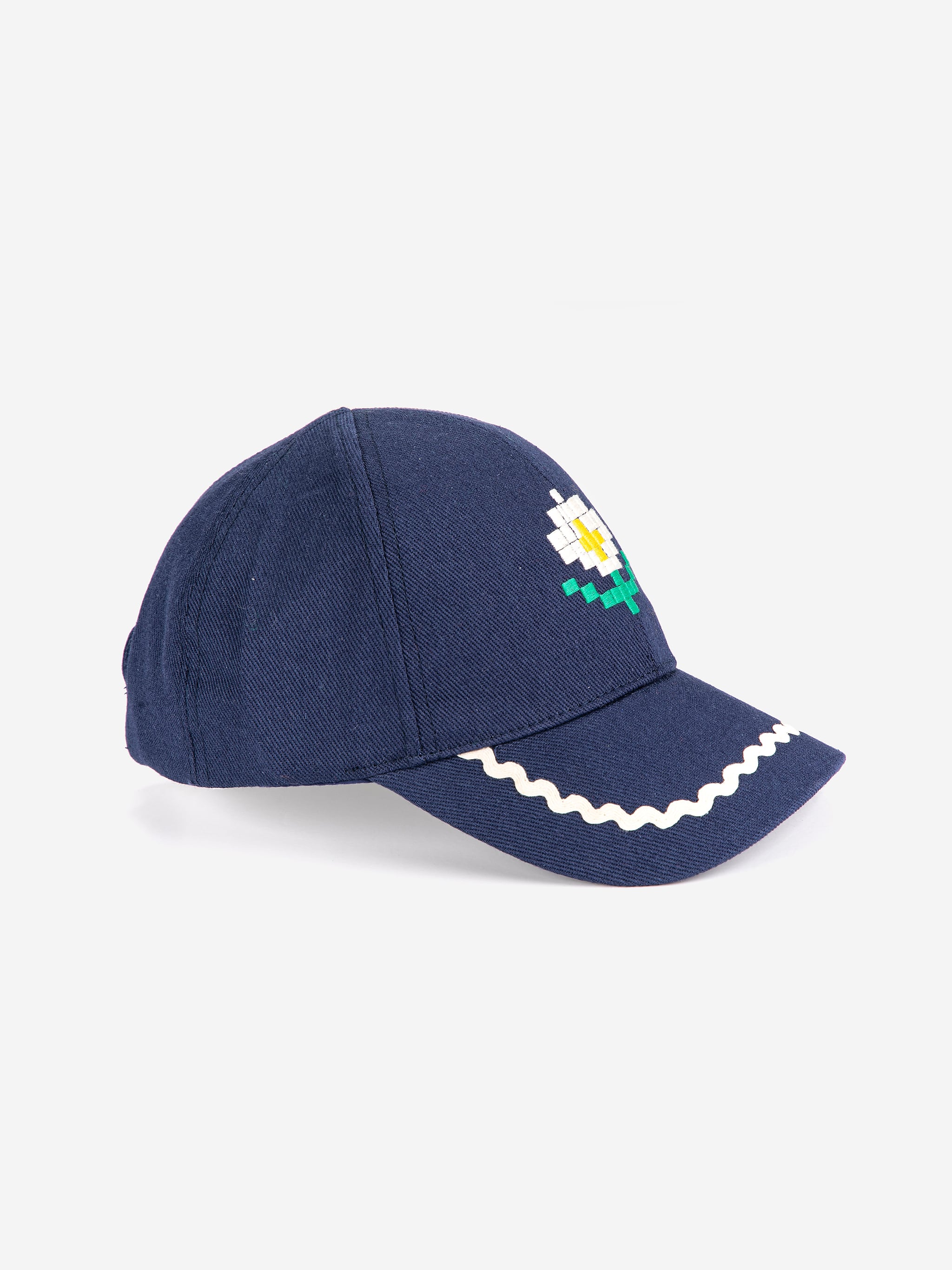 26SS】bobochoses(ボボショーズ)Pixel Daisy twill cap(52cm/54cm)帽子