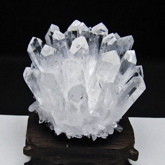 水晶 クラスター 水晶 原石 台座付属 一点物 182-8661