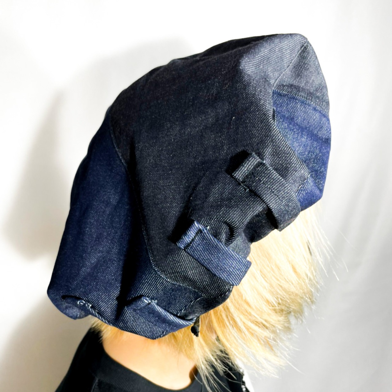 UNFINISHED岡山デニム　ベレー帽　ベルトループ