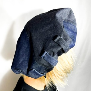 UNFINISHED岡山デニム　ベレー帽　ベルトループ