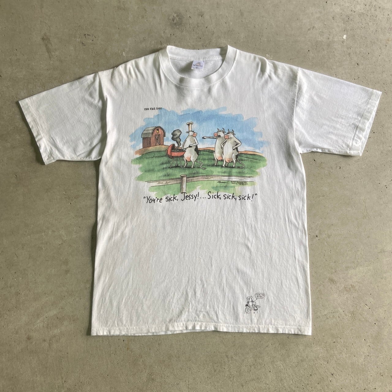 90s 牛 ビンテージ old tシャツ アート