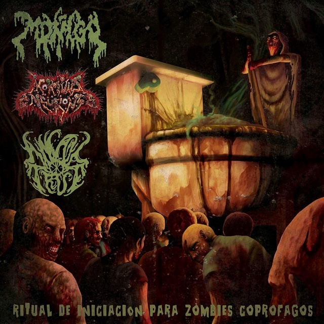 MOÑIGO / MORTUUS NEURONS / ANAL TRUE『Ritual De Iniciacion Para Zombies Coprofagos』SPLIT-CD