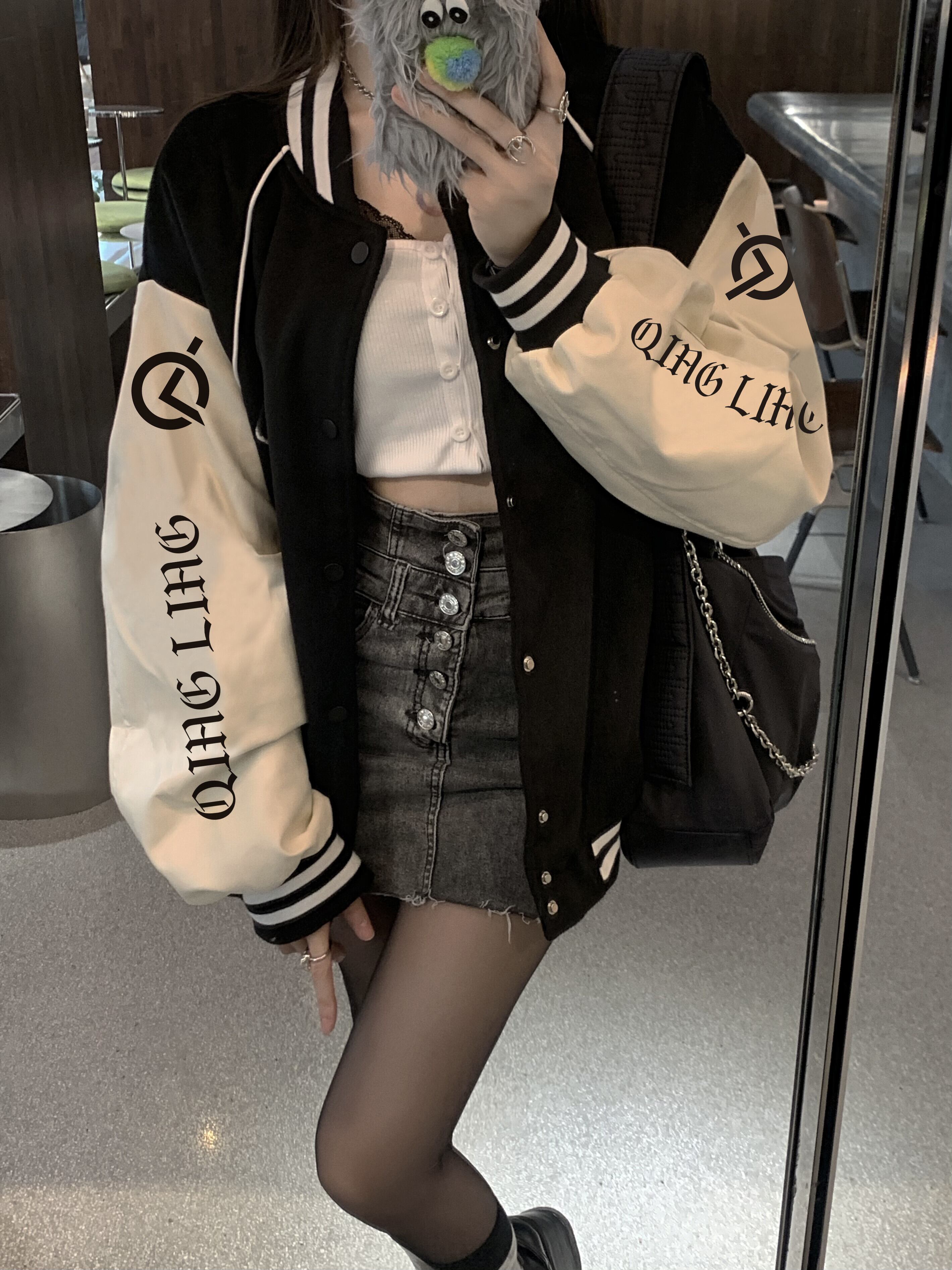 スタイルルーズジャケット オータムカジュアルトップス ロング 秋物 モンロー85605761359