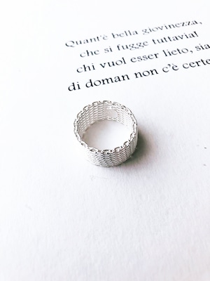 Mesh silver ring (メッシュシルバーリング)