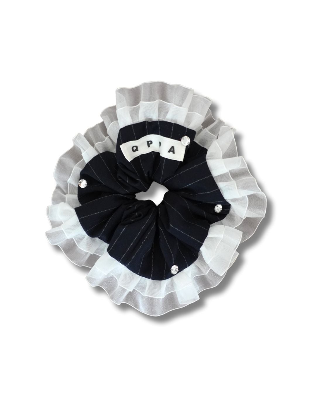 Wool Stripe ChouChou – Bijou 20cm Round Lace Big Chou Chouラウンド