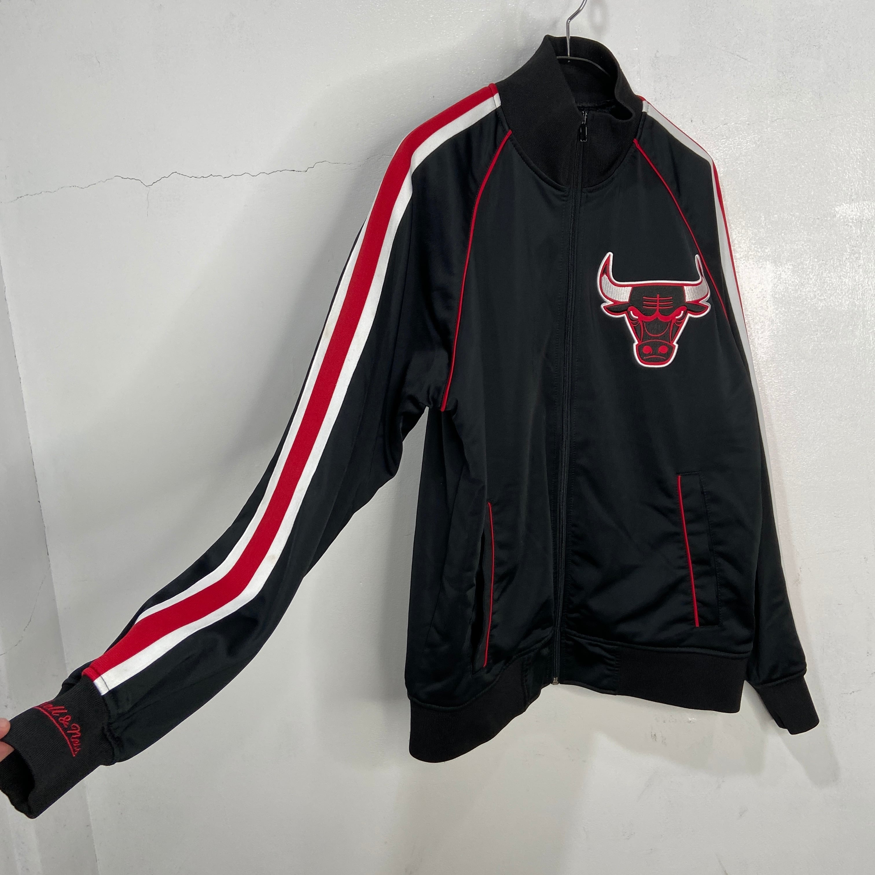 NBA CHICAGOBULLS ブルズ トラックジャケット ジャージ 黒 M | 古着屋 Uan