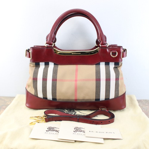 .BURBERRY CHECK PATTERNED 2WAY SHOULDER BAG MADE IN ITALY/バーバリーチェック柄2wayショルダーバッグ2000000064734