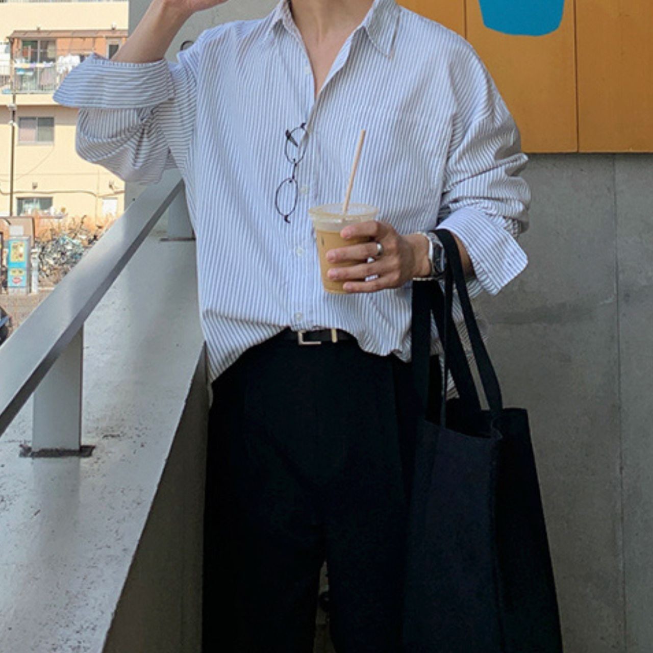 ストライプルーズシャツ　MT0080307