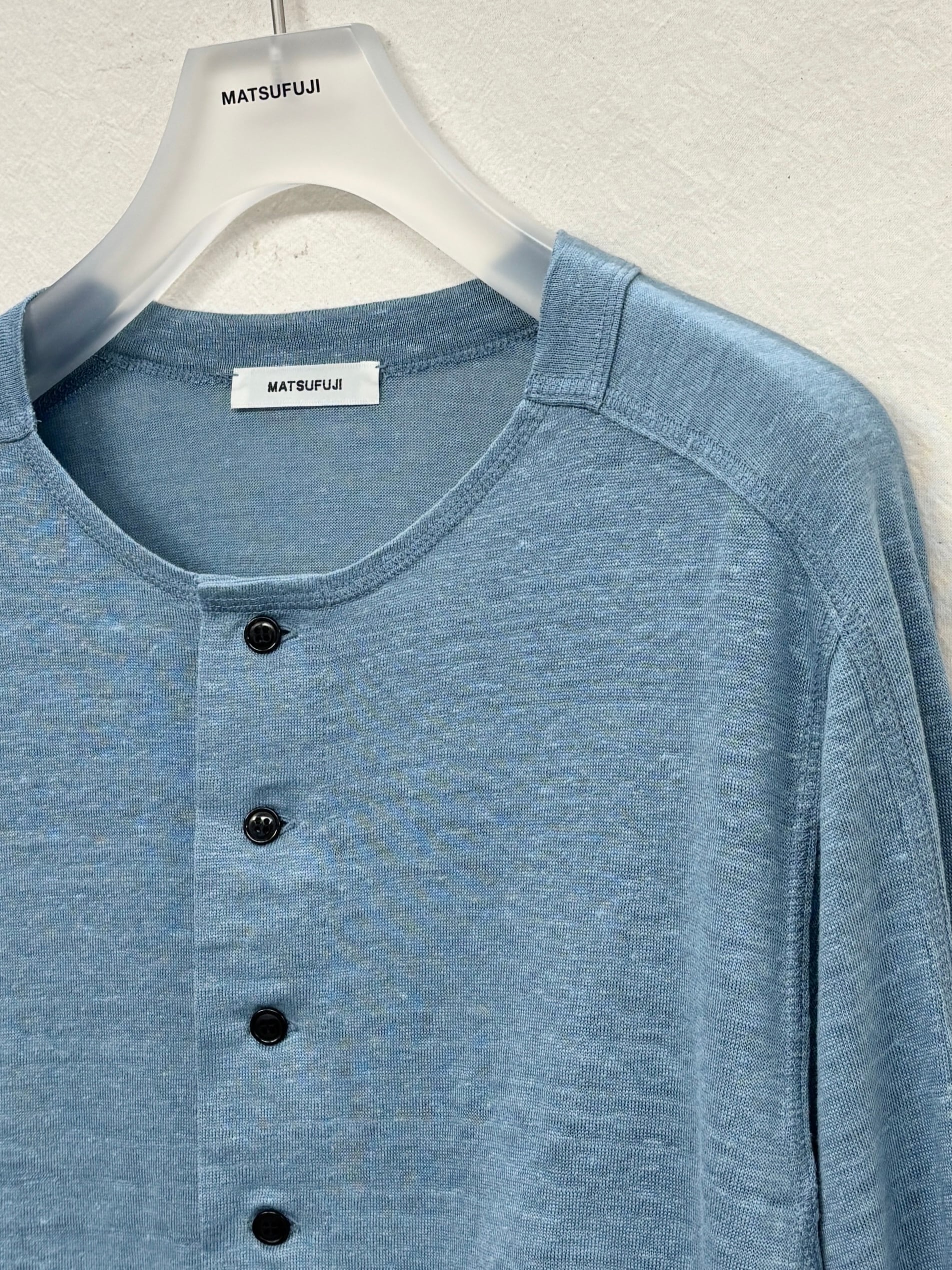 MATSUFUJI / Linen Cardigan (BLUE) | THE MODERN AGE