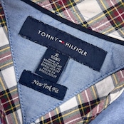 TOMMY HILFIGER トミーヒルフィガー NEW YORK FIT エルボーパッチ BD ボタンダウン オックスフォード 長袖シャツ XL/ブルー メンズ