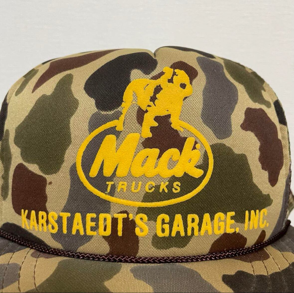 Mack Trucks キャップ ハンターカモ マックトラック カモ 帽子 古着 