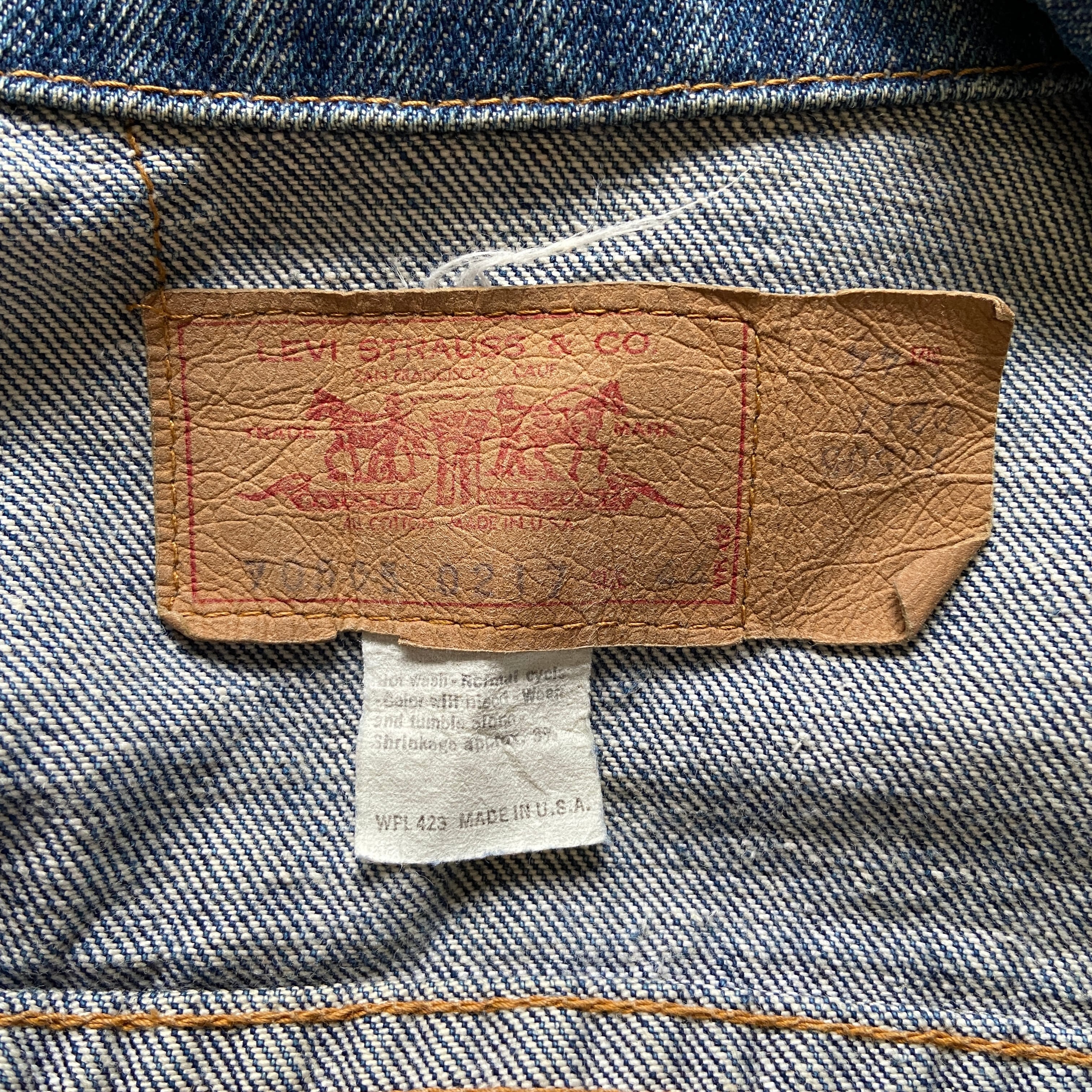 70年代 USA製 Levi's リーバイス スモールe 70505 4th デニム ...