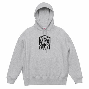Ellies Pro Team Hoodie /フーディパーカー/ビッグシルエット/アッシュ/ユニセックス