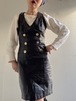 70-80s Vintage Leather Dress