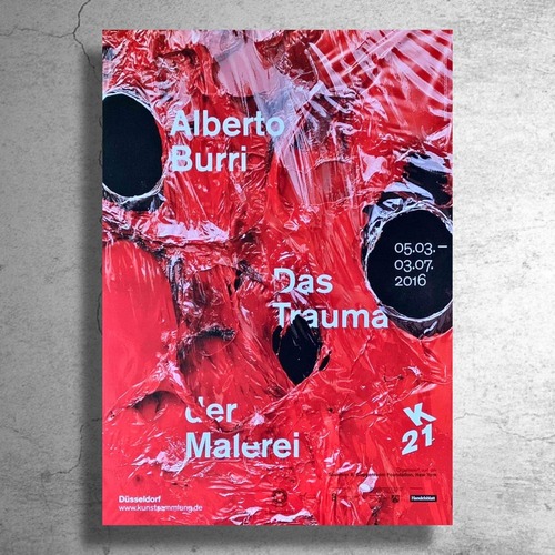 画家『アルベルト・ブッリ』2016年ドイツでの展示ポスター