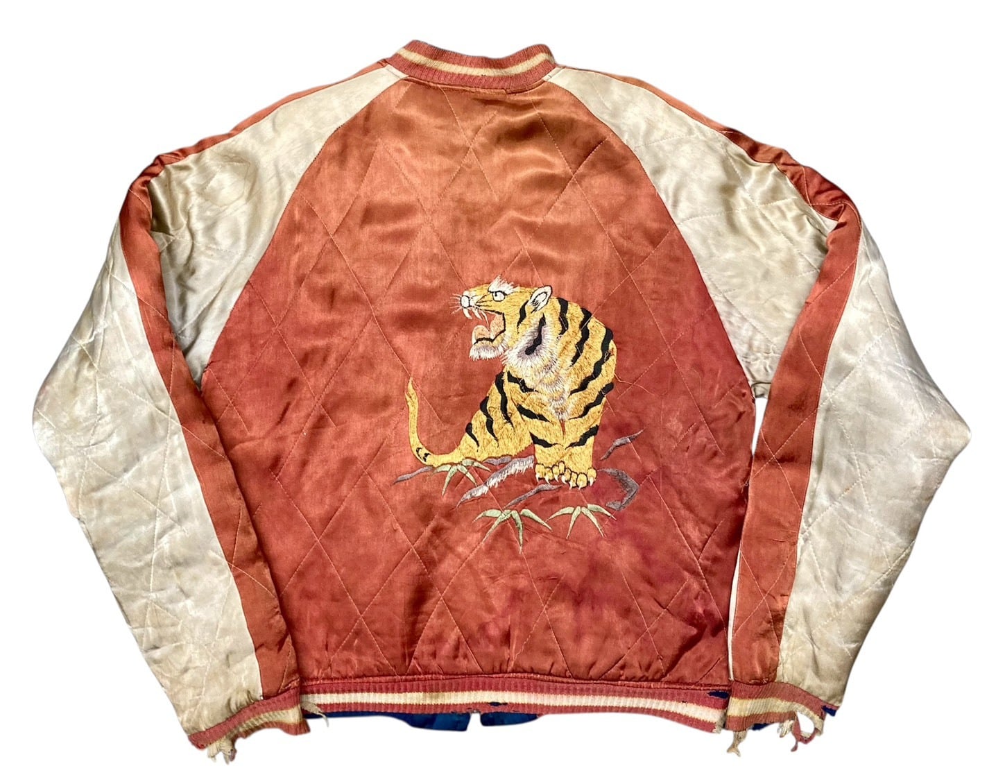 50's~60's VINTAGE SOUVENIR JACKET KOREA×TIGER スカジャン | OLD13