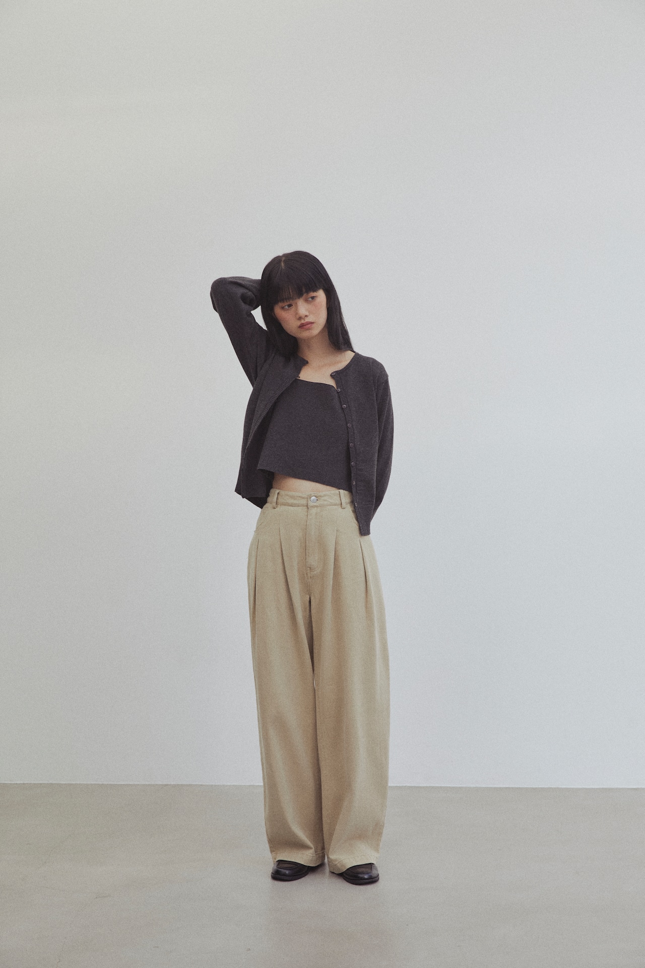 DU250714 Knit Cardigan Bustier Set 【novelty対象item】