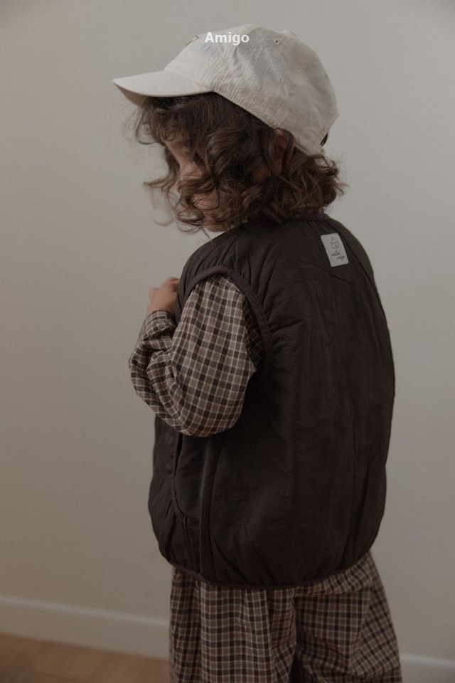 ⭐︎即納⭐︎[ amigo ] valen quilted vest