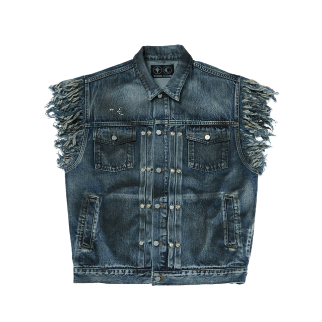 [THUG CLUB] TC Angels Denim Vest 正規品 韓国ブランド 韓国通販 韓国代行 韓国ファッション サグクラブ 日本 店舗 THUGCLUB
