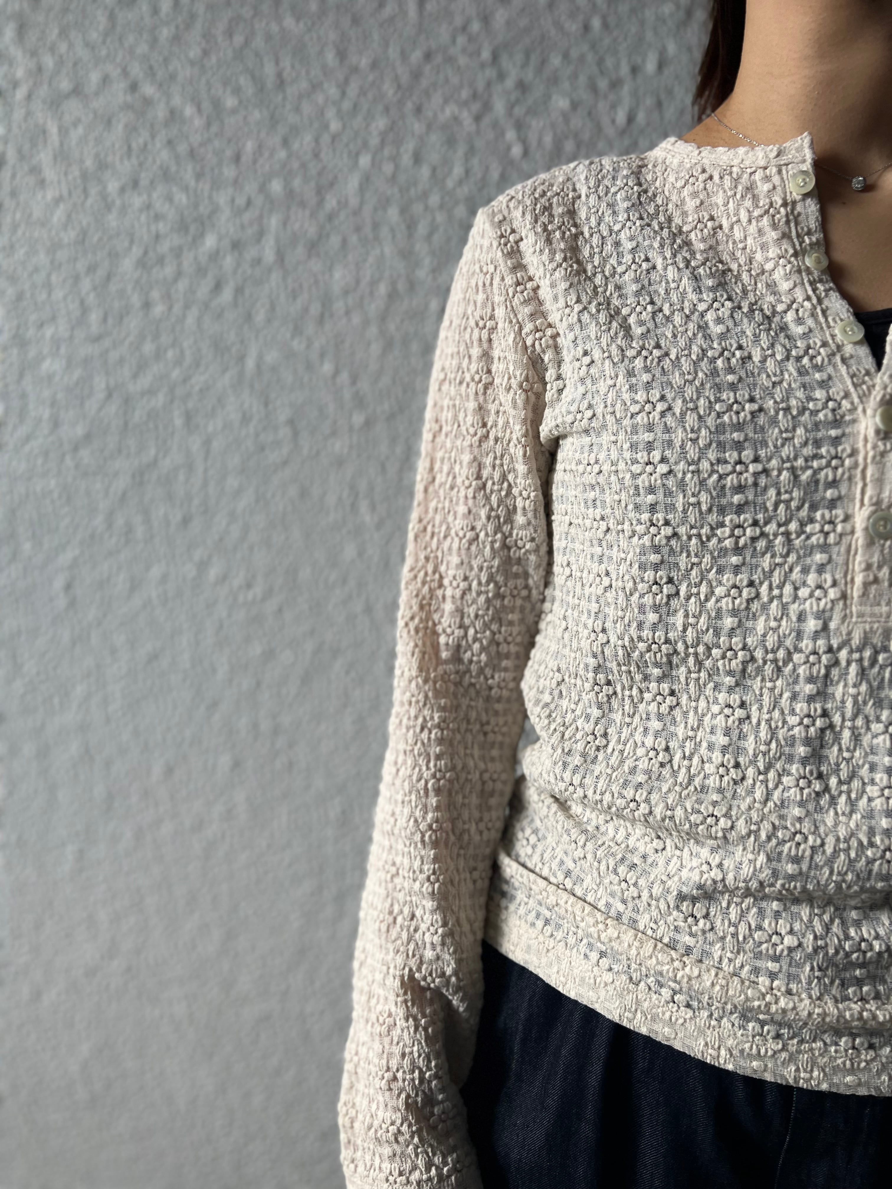 【LEMELANGE】レースヘンリーネックTee 8611002