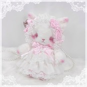 ♡【全2色】きゅるきゅるおめめ 猫さんショルダーバッグ pink ♡