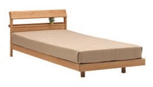 すっきりしたデザインのベッド&マットレスセミダブル　Bed&mattress semi-double