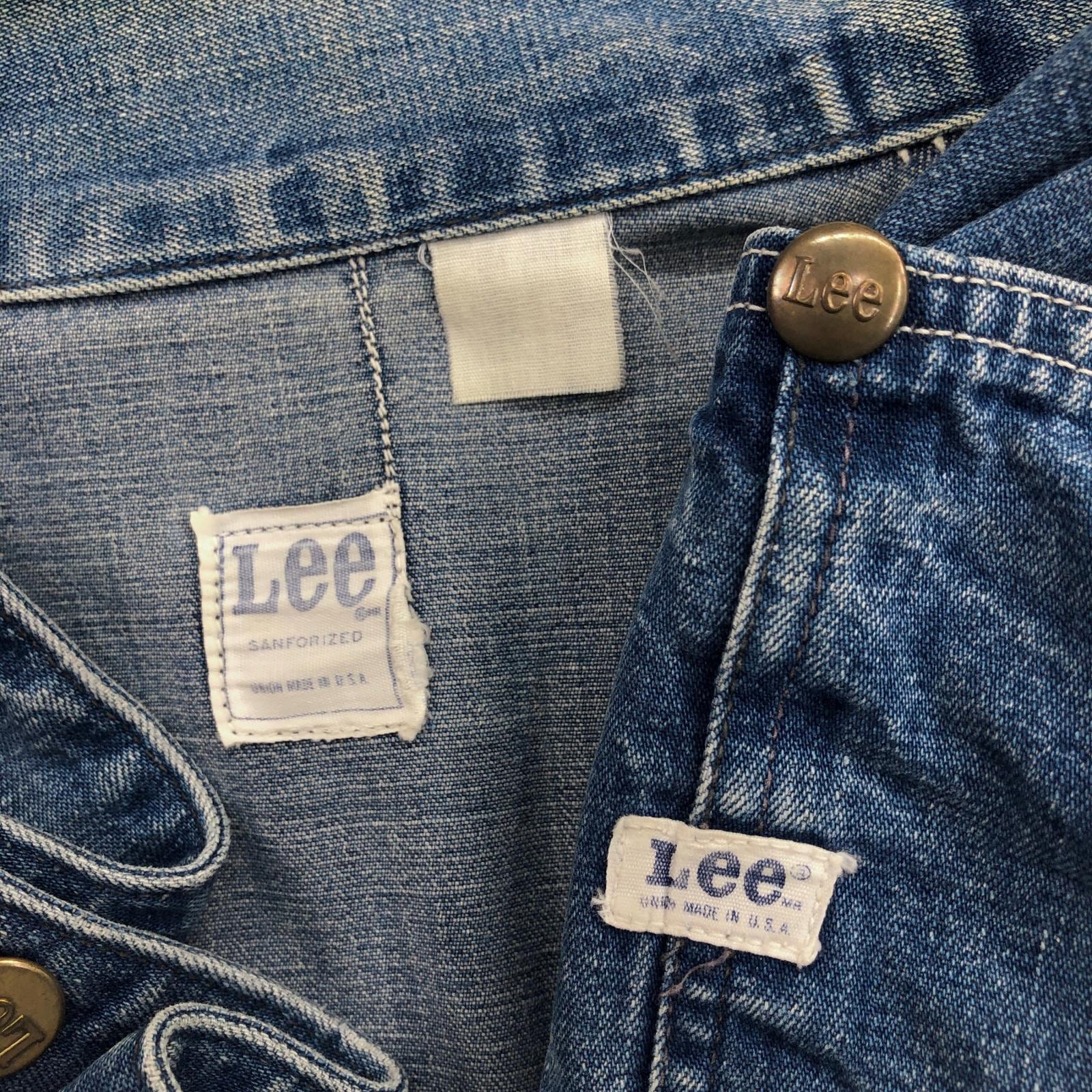 LEE リー 70年代 中期 USA製 91-J デニム カバーオール デニム